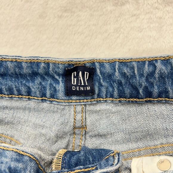 GAP Curvy Cheeky Straight Cut-off Jean Shorts Women's 10 30 - Picture 3 of 8